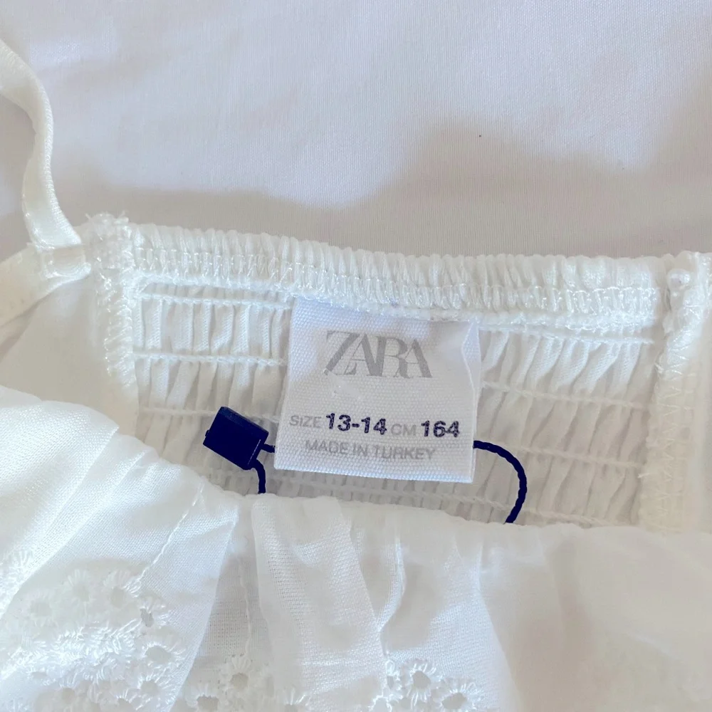 NWT Zara White Top Girls Size:13-14 - Picture 5 of 5